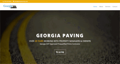 Desktop Screenshot of georgiapaving.com